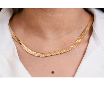 Flat Snake Chain Necklace