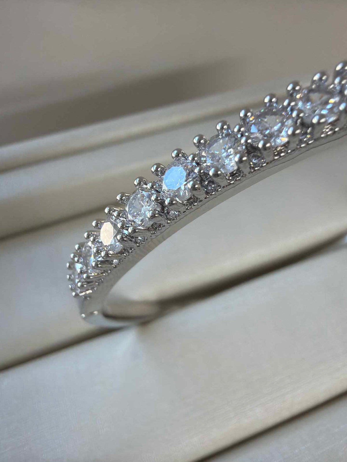 Pave bracelet in 4mm cz