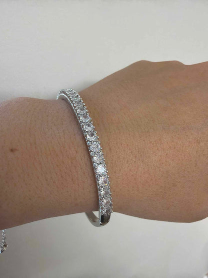 Pave bracelet in 4mm cz