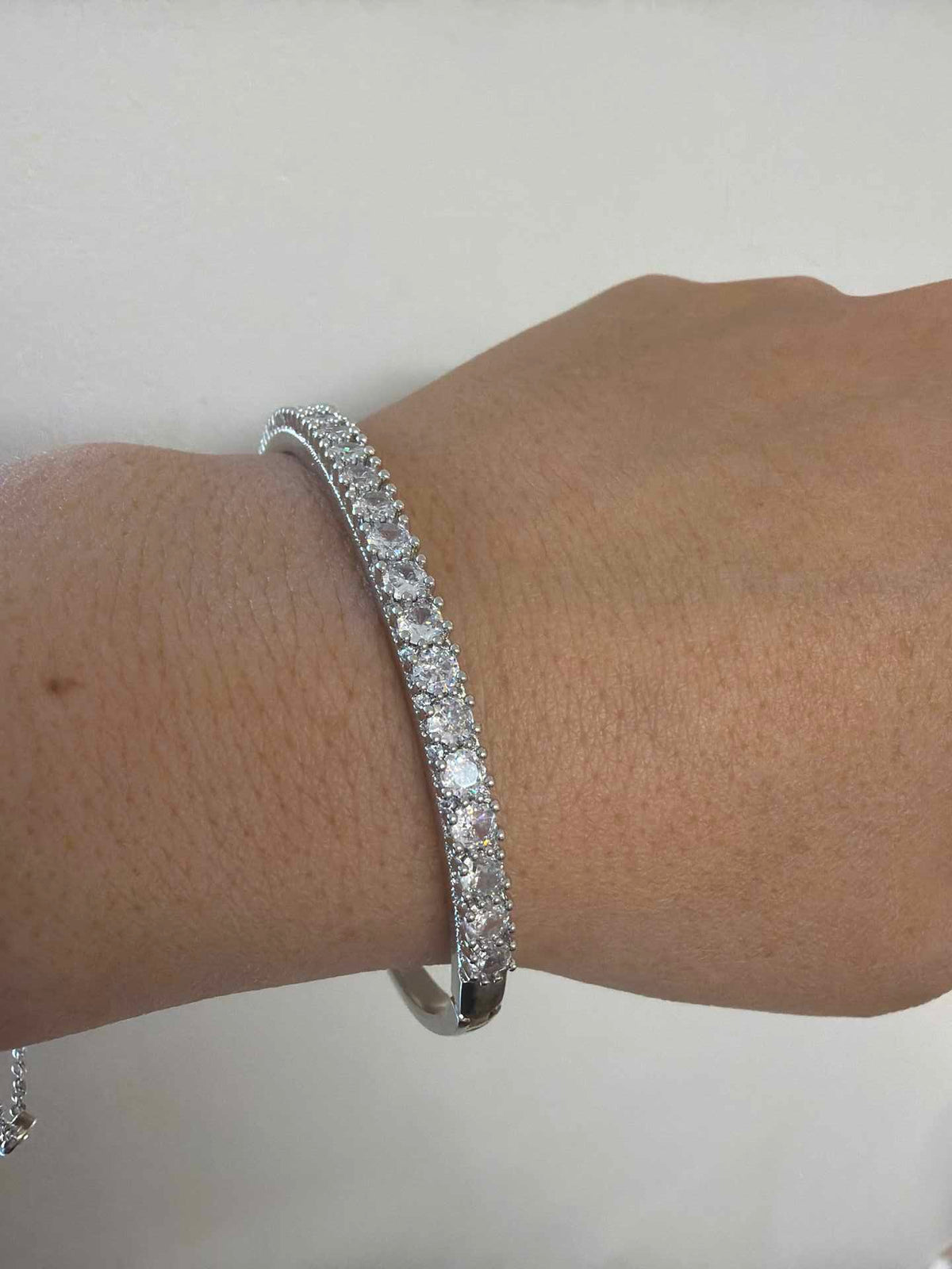 Pave bracelet in 4mm cz