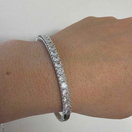 Pave bracelet in 4mm cz