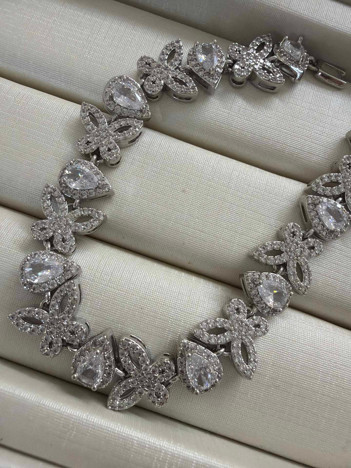 Butterfly  Bracelet with paved cz