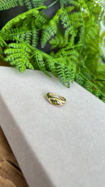 Pinky Adjustable ring -periodot