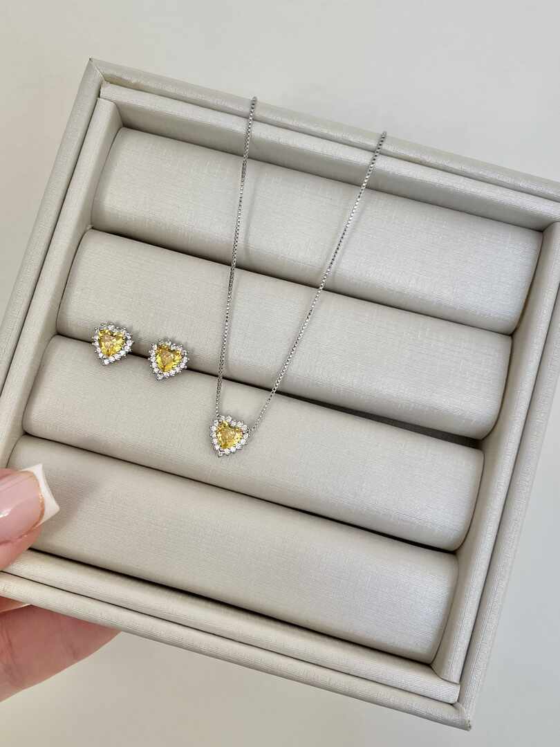 Conjunto coracao mini