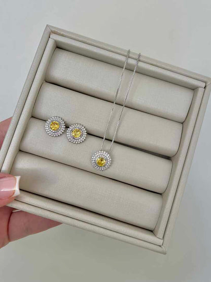 Conjunto Halo triplo yellow
