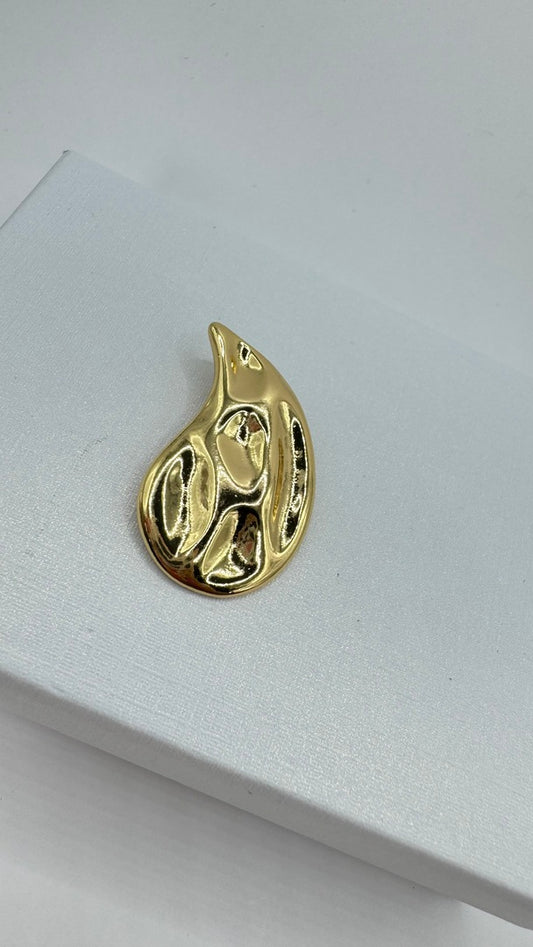 Pingente - Pingente Organico Gota Martelada