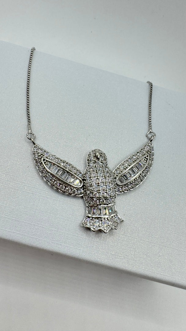 Colar - colar de espirito santo- Luxo Cravejado em Zirconias