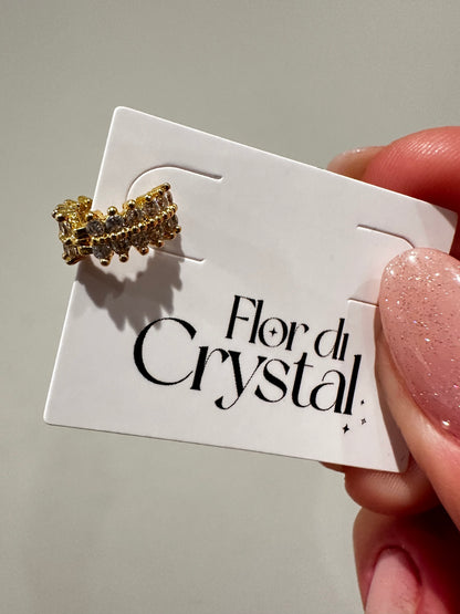 Piercing de furo  Cravejado em argola - Helix