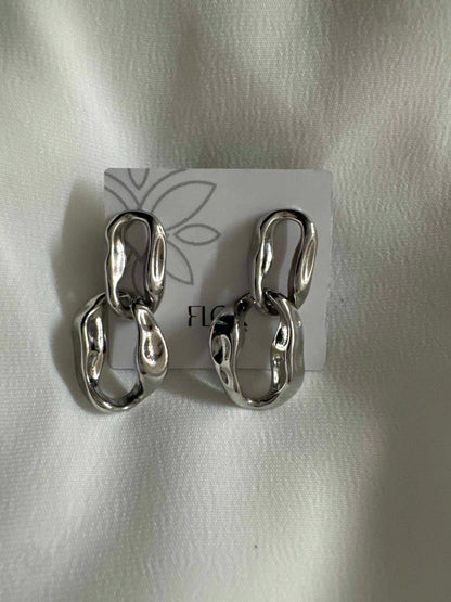 Brinco Organico ondulado -luxo