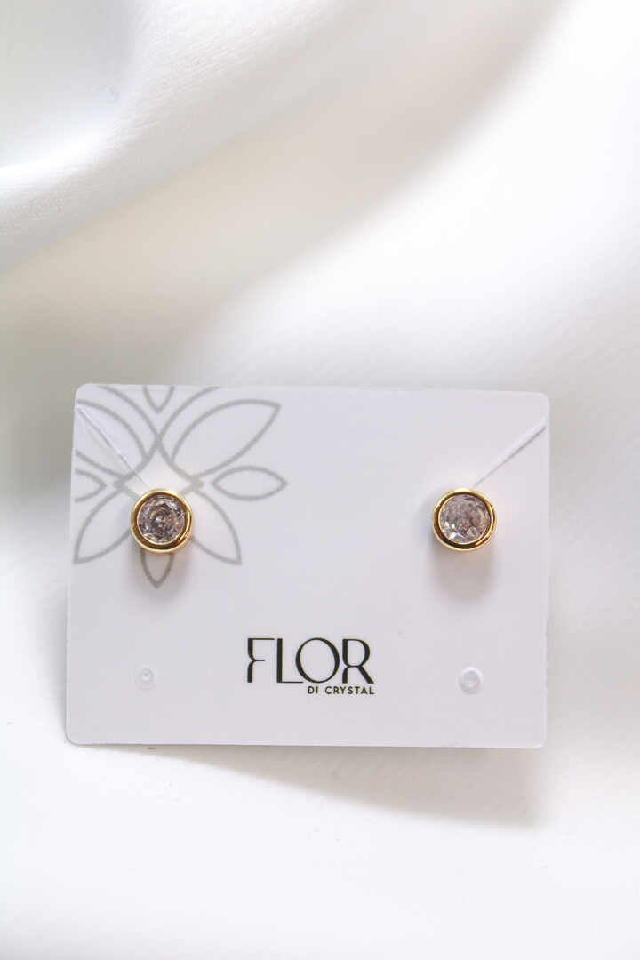 Brinco - Ponto de luz em zirconia cristal