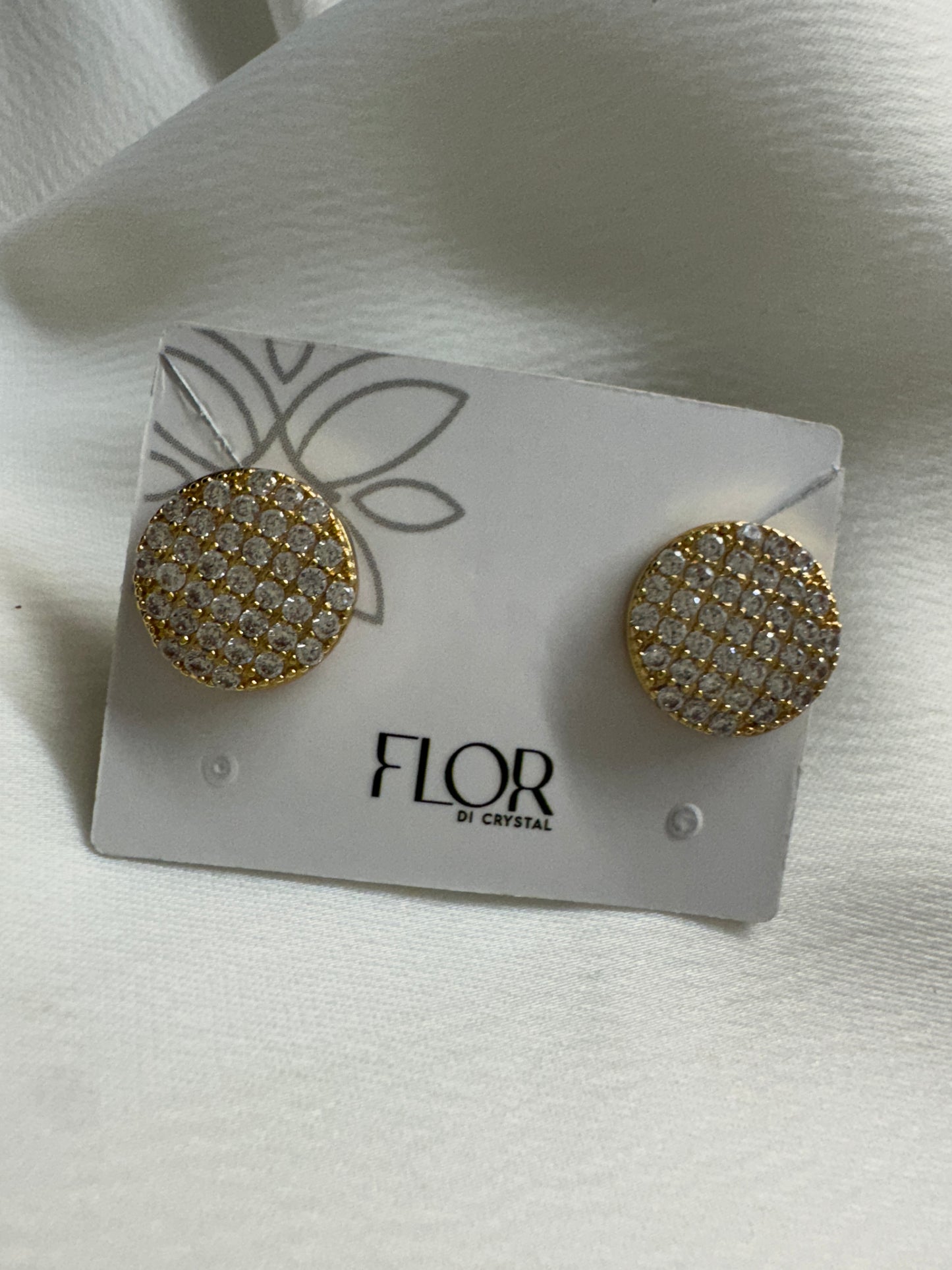 Brinco - Brinco Botao Cravejado