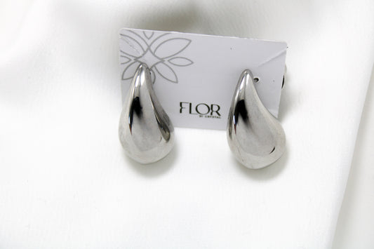 Brinco - Gota Pequena lisa rodio