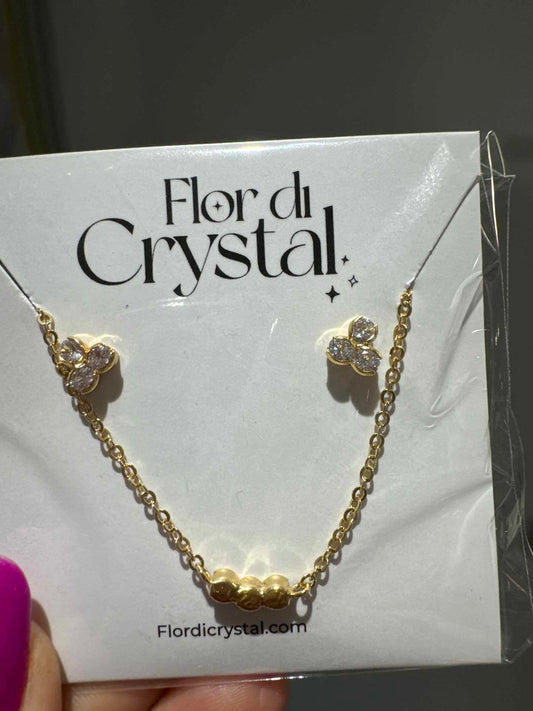 Conjunto - Conjunto delicado com 3 zirconias