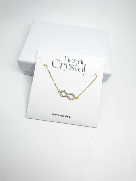 Pulseira - Pulseira de corrente e pingente eternidade