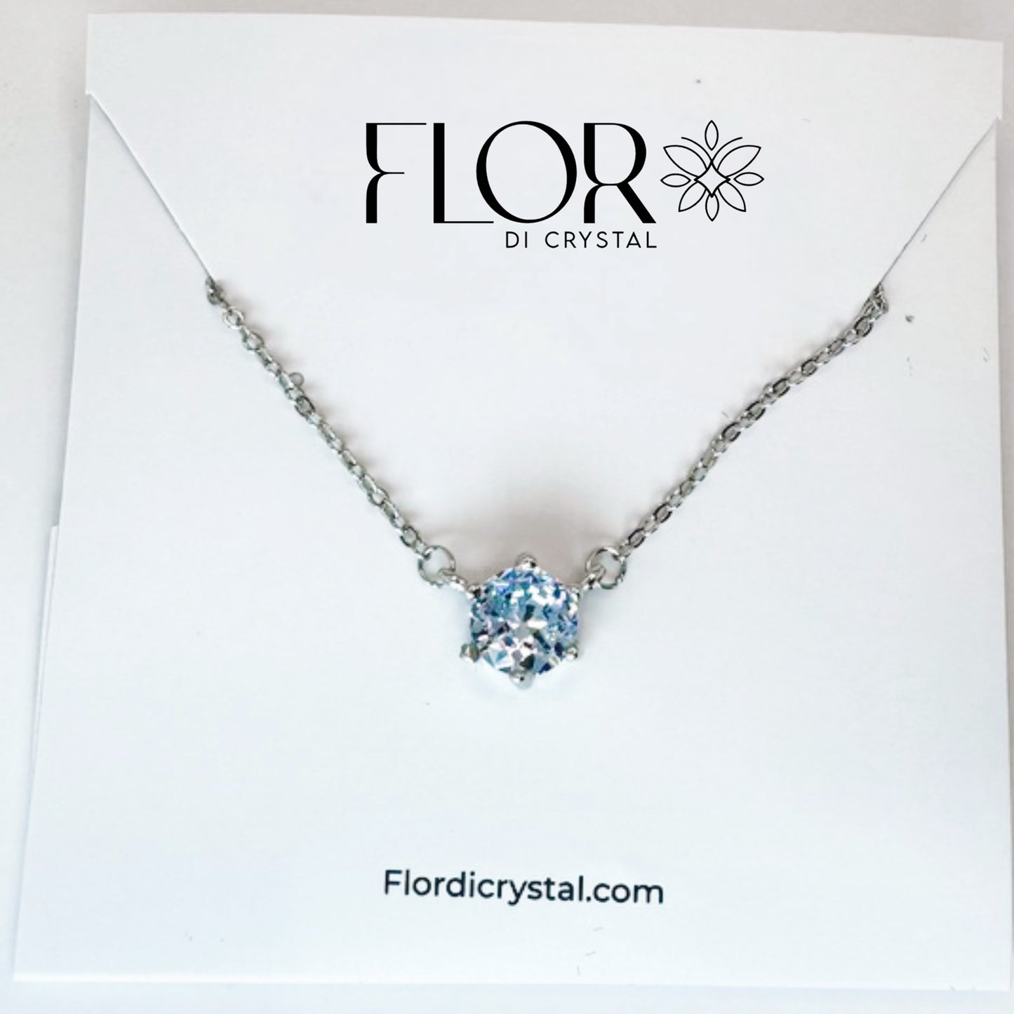 Colar - Colar ponto de Luz-rodio